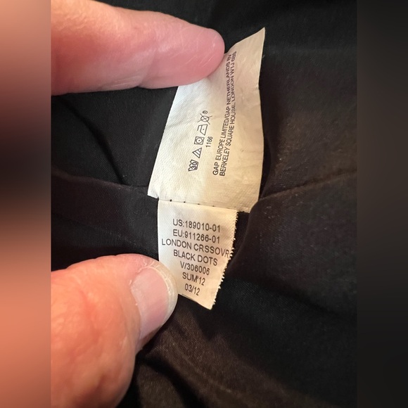 GAP Black and White Polka Dot Midi Dress - Picture 6 of 7